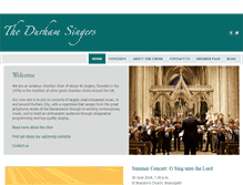 Tablet Screenshot of durham-singers.org